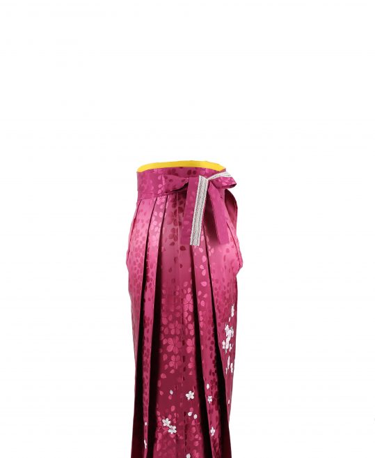 卒業式袴単品レンタル[刺繍]ピンクぼかしに桜[身長143-147cm]No.879